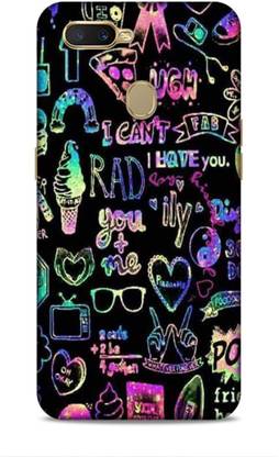 MAPPLE Back Cover for Oppo A7 (Quotation Printed / Designer)