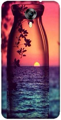 LEEMARA Back Cover for Micromax Canvas Xpress 2 E313-Sun Set In A Bottle Design On Back Cover
