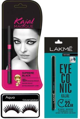 AQUA loriyal and iconic kajal and eye lashish