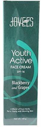 JOVEES Youth Active Face Cream - Spf 16 (Blackberry & Grapes) - 60gm