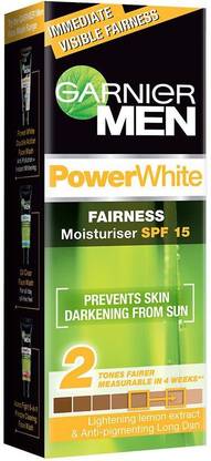 GARNIER Men Power White Fairness Moisturiser SPF 15