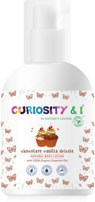 क्यूरिओसिटी & ई Natural Essential Oil Body Lotion - Chocolate Vanilla Drizzle