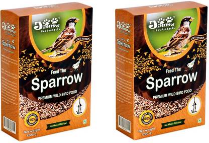 Jimmy Feed The Sparrow Food For Sparrow 2.4 kg (2x1.2 kg) Dry Adult Bird Food