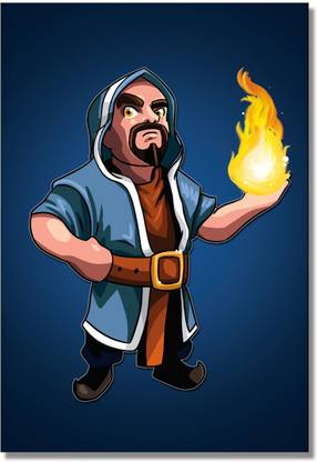 Clash Of Clans Wizard Wall Poster Paper Print