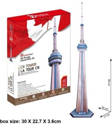 Cubicfun Canada's National CN Tower 3D Puzzle from Cubic Fun