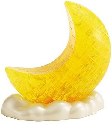 Bepuzzled Original 3D Crystal Puzzle - Moon - Fun yet challenging brain teaser