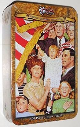 Serendipity Puzzle Co., Inc. Norman Rockwell: Salute The Flag - 500Pc
