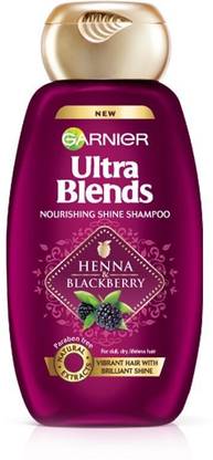 GARNIER Ultra Blends Shampoo, Henna & Blackberry