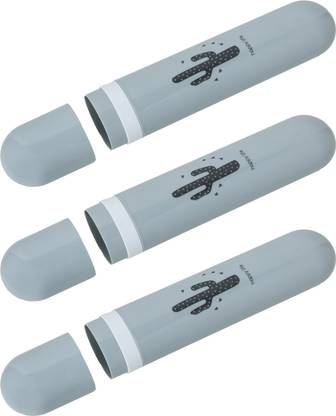 Gkamp Anti Bacterial Toothbrush Case JKC 5500 Grey Pack Of 3 Toothbrush Case