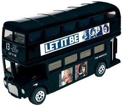 Factory Entertainment The Beatles Let It Be Famous Covers Collectable DieCast Bus