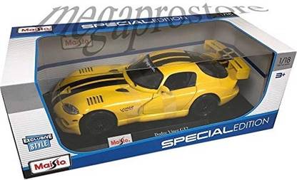 Maisto 118 Scale Diecast Model Dodge Viper GT2 Yellow