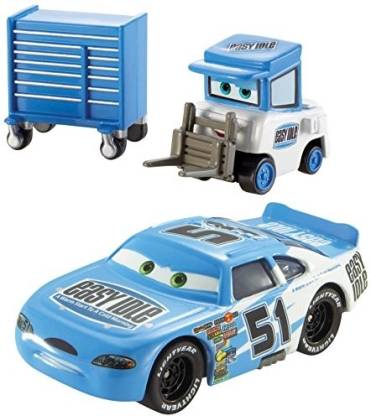 DISNEY Pixar Cars Piston Cup Series Ruby Easy Oaks and Easy Idle Pitty ...