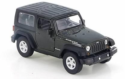 Welly Jeep Wrangler Rubicon Green 42371HD 4.5 Diecast Model Toy Car but NO BOX