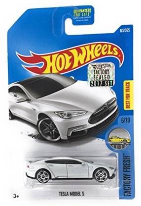 HOT WHEELS 2017 Factory Fresh Tesla Model S 175365 White
