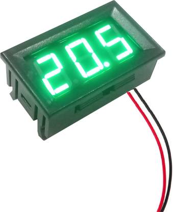 NanhoElectronics DC 4.5 -30 Volt 0.56 Inch Green LED Display Voltmeter Voltmeter