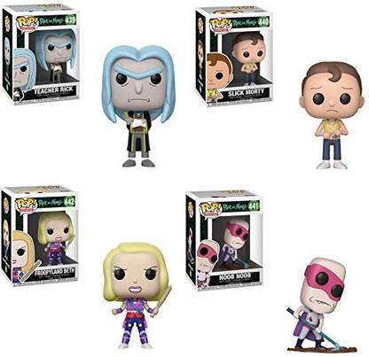 Funko Animation Pop Rick Morty Collectors Set Teacher Rick Slick Morty