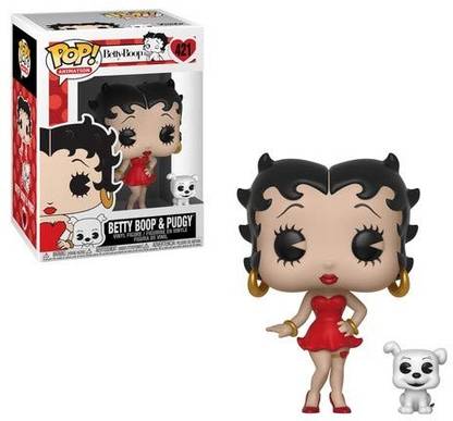 Funko Pop Buddy Betty Boop Betty with Pudgy Collectible Figure Multicolor
