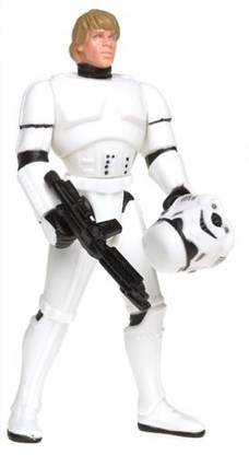 STAR WARS Force Freeze Frame Luke Skywalker in Stormtrooper Disguise