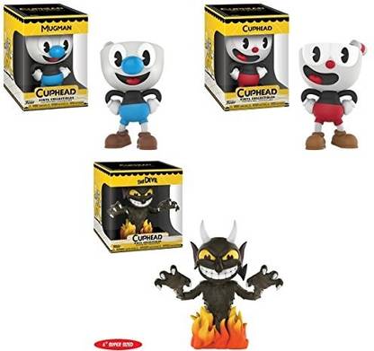 Funko Vinyl Figures Cuphead Cuphead Mugman and The Devil 6 Set