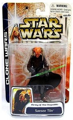 STAR WARS Clone Wars 2003 SAESEE TIIN Army of the Republic Action Figure 51