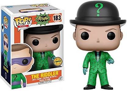 Funko Riddler Chase Edition Batman x POP Heroes Vinyl Figure 1 PET Plastic Graphical Protector Bundle 183 13628 B