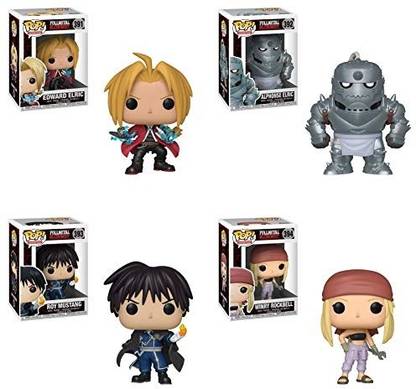Funko Elric Alphonse Elric Winry Rockbell Roy Mustang Vinyl Figures Set of 4