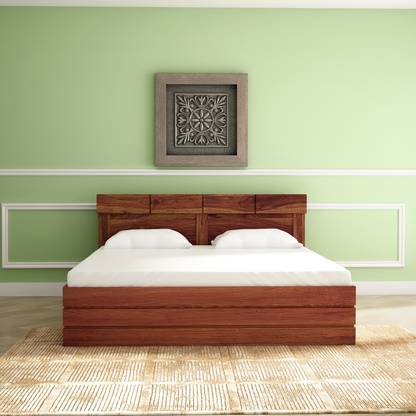 Godrej Interio Grande Solid Wood King Hydraulic Bed