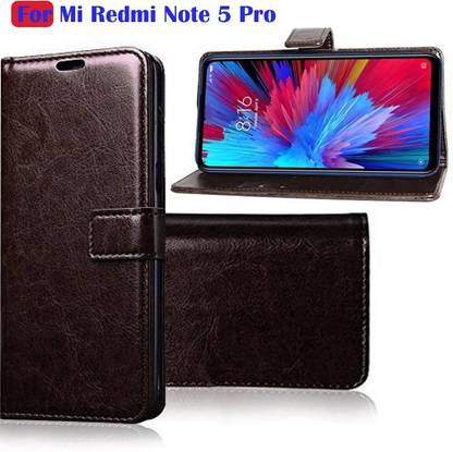 FARMAISH Flip Cover for Mi Redmi Note 5 Pro