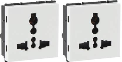 HAVELLS FABIO 6/13A UNIVERSAL SOCKET (Pack of 2) 13 A Three Pin Socket