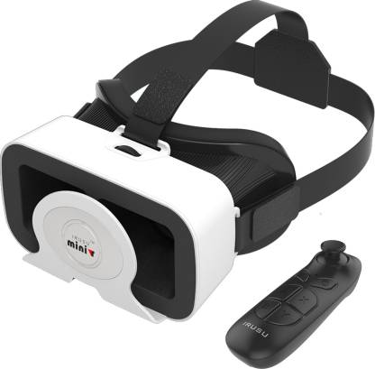 Irusu Minivr VR headset with remote and 42mm HD lenses.Best 3d Virtual reality headset
