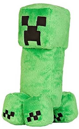 Jinx Minecraft Creeper Plush Stuffed Toy (Green, 10.5" Tall) Hand Puppets