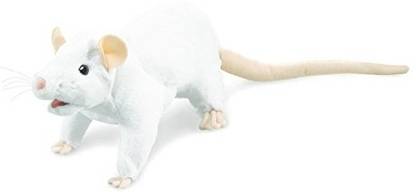 Folkmanis White Rat Hand Puppet Hand Puppets