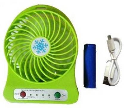 EWELL Multi-Functional Portable Rechargeable Battery Mini Fan With 3 Speed Level Mini USB Plastic Fan portable mini fab green E Rechargeable Fan
