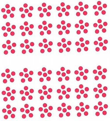Shilpa Vive Sticker Kumkum Bindi (Size 8) Pack of 10 - Forehead Red Bindis