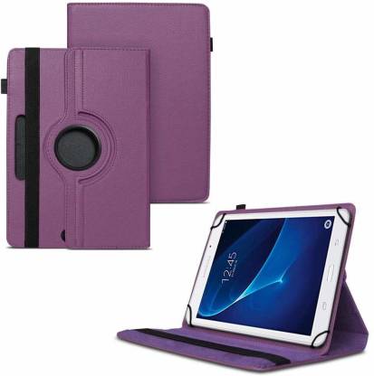 TGK Flip Cover for Samsung Galaxy Tab A T285 7 inch / 360 Degree Rotating Universal Case with Three Camera Hole