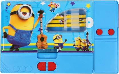 DMTE Pencil Box Cartoon Art Plastic Pencil Box
