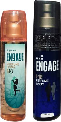 Engage W3 PERFUME SPRAY, M2 PERFUME SPRAY (PACK OF 2) Perfume - 240 ml