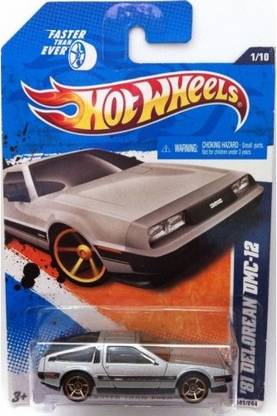 HOT WHEELS 2011'81 Delorean DMC-12#141/244. Faster than ever. 1:64 Scale.