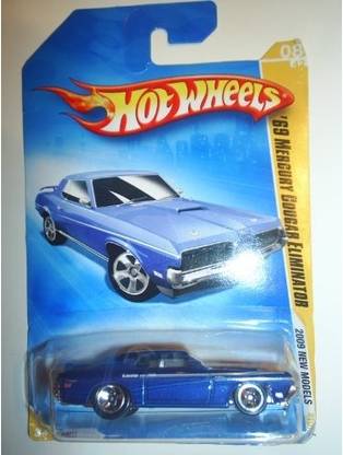 HOT WHEELS 2009 New Models Blue '69 Mercury Cougar Eliminator w/ 5SPs #008 1:64 Scale