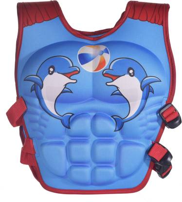 WISHKEY Swimming Adjustable Life Jacket Vest Dolphin Character Floating Belt Swim Floatation Belt
