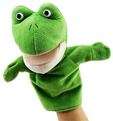 Remeehi Hand Puppets Collection with Movable Mouths, Easily Wearable for Adults and Children(Frog) Hand Puppets