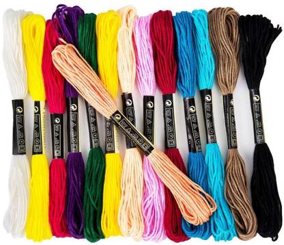 DIY Crafts 45 Skeins Embroidery Floss Cross stitch Thread (Rainbow Color)