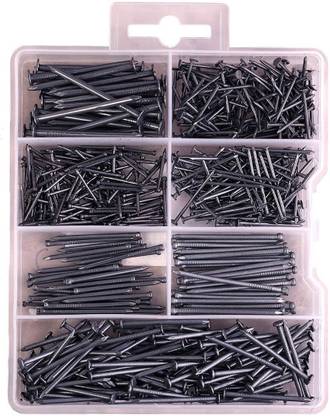 DIY Crafts With Hammer 550 Pieces Nail and Brad Assortment 7 Different Sizes