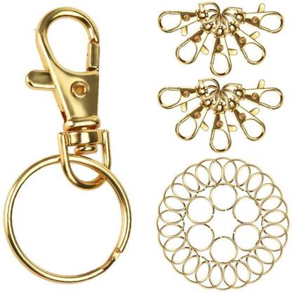 DIY Crafts Alloy Lobster Claw Clasps with Keychain Rings(Pack of 55 Pcs)