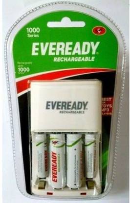 EVEREADY Recharge BP 2 AA+2 AAA Combo Battery (1000 Series)  Camera Battery Charger