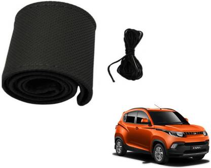 Auto Hub Hand Stiched Steering Cover For Mahindra KUV 100
