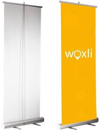 flmas Aluminium Roll-Up Standee3 x 6 FT Pack of 1 Peace Card Display Stand Card Display Stand