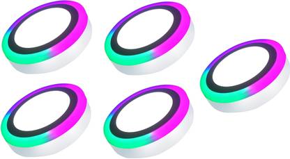 Happy Selling 16Watt LED White+PGB Round Surface Panel Lights (Pack of 5) Ceiling Light Ceiling Lamp