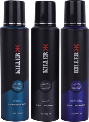 KILLER OCEAN-WAVE-CYCLONE Deodorant Spray  -  For Men