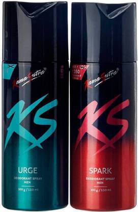 KS Deo Combo of Urge and Spark Body Spray Deodorant Spray  -  For Men & Women